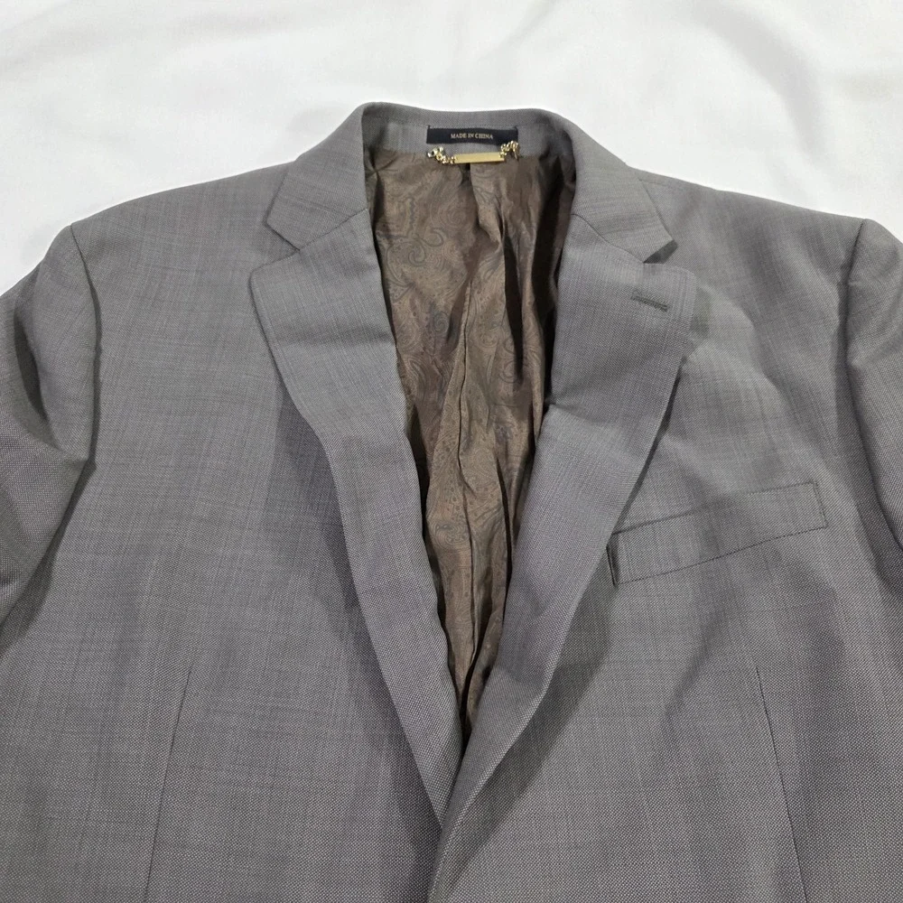 Donald Trump SIGNATURE  Collection Sport Coat Men 44L Wool Tan Single-Breasted*‎